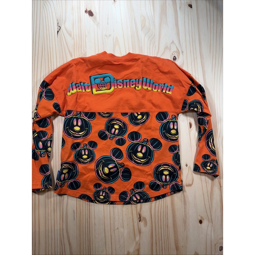 Disneyland Resort Halloween Pumpkin Mickey Spirit Jersey Kids Youth Large 11/12